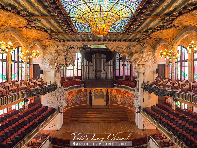 【巴塞隆納】加泰隆尼亞音樂宮 Palau de la Musica Catalania：燦爛華麗的表演殿堂，加泰隆尼亞音樂宮門票/開放時間/交通整理 @Yuki&#039;s Lazy Channel