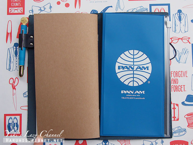 TRAVELER&#8217;S notebook BLUE EDITION TN限定藍 &amp; PAN AM 泛美航空聯名限定品 @Yuki&#039;s Lazy Channel