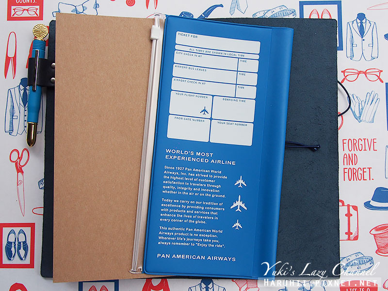 TRAVELER&#8217;S notebook BLUE EDITION TN限定藍 &amp; PAN AM 泛美航空聯名限定品 @Yuki&#039;s Lazy Channel