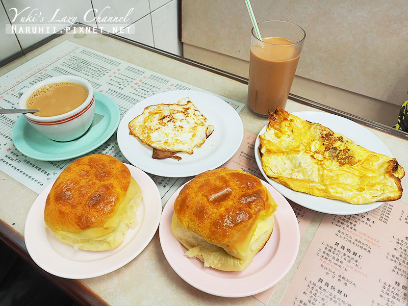 [香港美食推薦] 灣仔 金鳳茶餐廳＊美味菠蘿油、超濃凍奶茶，早餐必吃 @Yuki&#039;s Lazy Channel