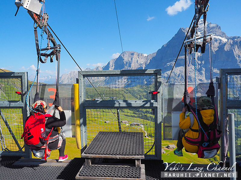 [瑞士少女峰] First 菲斯特一日冒險：巴克普湖Bachalpsee絕美健行、懸崖步道、高空飛索、山地卡丁車、滑板車總整理 @Yuki&#039;s Lazy Channel