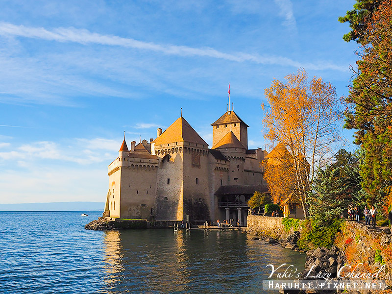 [瑞士] 西庸城堡 Chateau de Chillon：日內瓦湖畔水上城堡，同時也是最美監獄 @Yuki&#039;s Lazy Channel