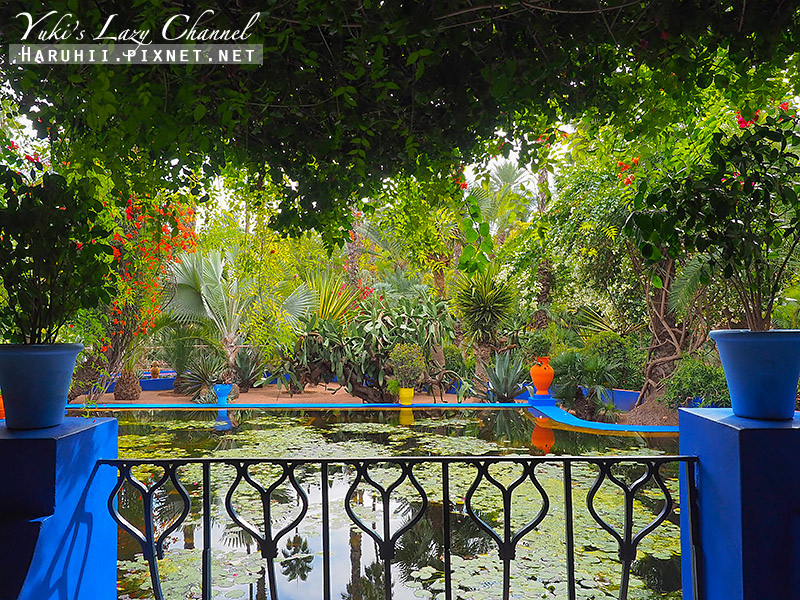 [摩洛哥] 馬拉喀什 Jardin Majorelle(Majorelle Garden) 馬若雷勒花園：時裝大師聖羅蘭Yves Saint Laurent長眠之地 @Yuki&#039;s Lazy Channel