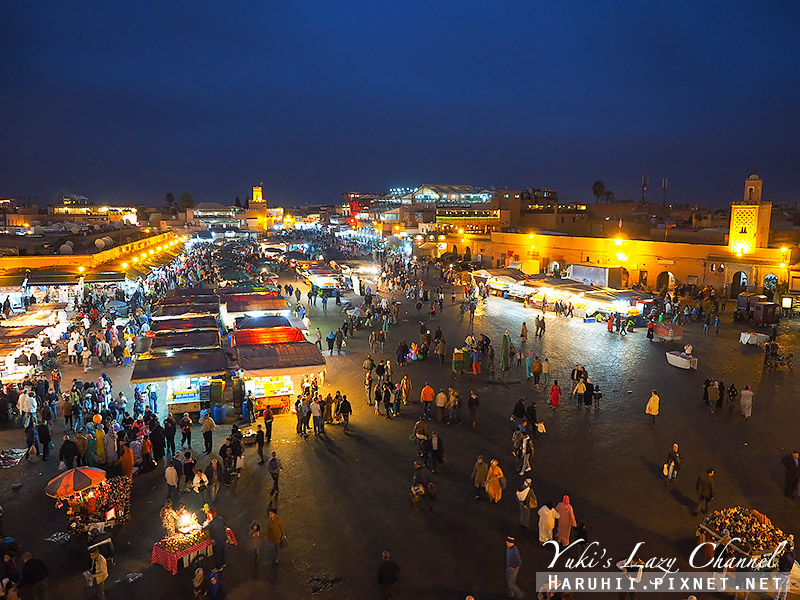[摩洛哥] 馬拉喀什 Jemaa el-Fna 德吉瑪廣場：世界遺產，經典必訪的不眠廣場 @Yuki&#039;s Lazy Channel