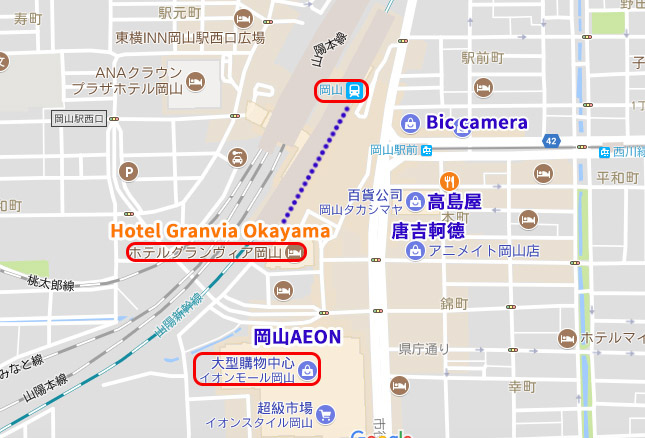 [岡山住宿推薦] 岡山格蘭比亞飯店 Hotel Granvia Okayama：小型雙人房與自助早餐，岡山車站旁走路三分鐘，AEON、唐吉軻德都在旁邊 @Yuki&#039;s Lazy Channel