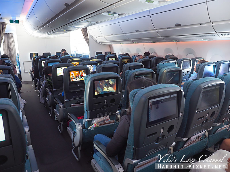 國泰航空 Cathay Pacific CX564 台北-大阪 A350-900經濟艙、豪經艙分享，經濟艙也有哈根達斯吃！ @Yuki&#039;s Lazy Channel