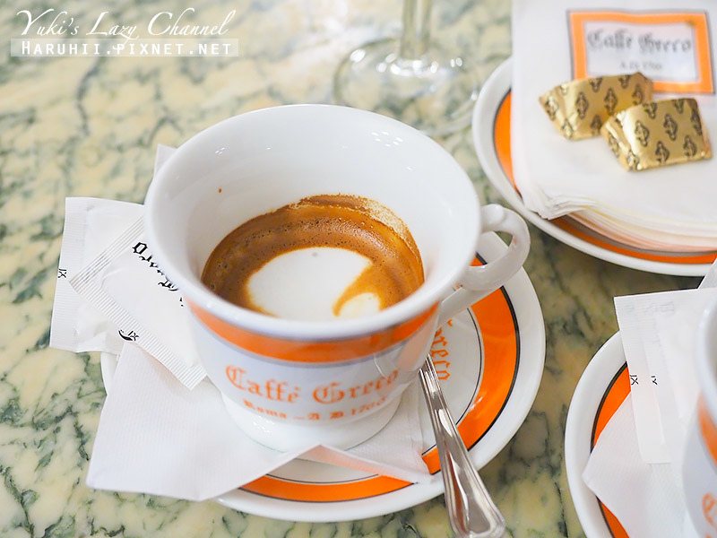 【羅馬】Antico Caffe Greco 古希臘咖啡館：羅馬百年咖啡館，世界十大最美咖啡之一 @Yuki&#039;s Lazy Channel