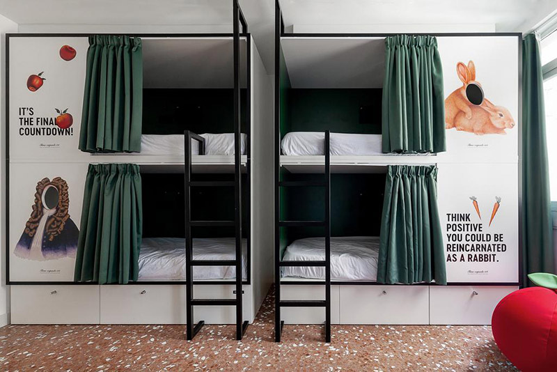 【馬德里住宿推薦】2060 The Newton Hostel 2060牛頓旅舍：高人氣馬德里青年旅館，有遮簾的設計感宿舍房，含免費早餐 @Yuki&#039;s Lazy Channel