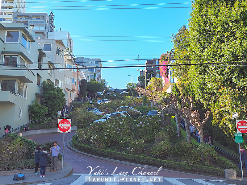 [舊金山] 九曲花街 Lombard Street 倫巴底街：舊金山最有名的彎曲道路 @Yuki&#039;s Lazy Channel