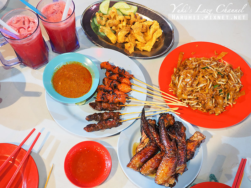 [吉隆坡] 黃亞華小食店：亞羅街夜市美食，招牌烤雞翅、沙嗲 @Yuki&#039;s Lazy Channel