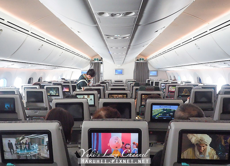 長榮航空 Eva Air 波音787-9新客機 BR128/BR127 台北-名古屋 經濟艙設備、餐點分享 @Yuki&#039;s Lazy Channel