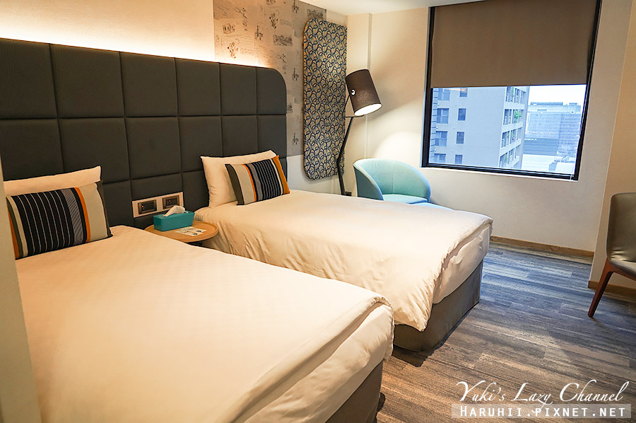 趣淘漫旅 台北板橋 Hotel Cham Cham Taipei，標準雙床房，板橋站旁質感飯店 附早餐(板橋凱薩早餐) @Yuki&#039;s Lazy Channel