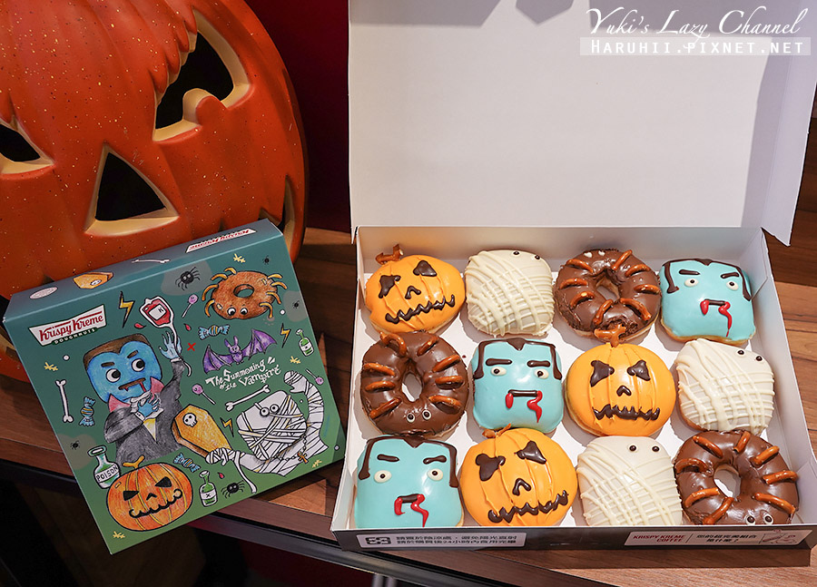 [台北信義/市政府] Krispy Kreme：萬聖節限定甜甜圈太可愛！只有十月吃得到的特別限定 @Yuki&#039;s Lazy Channel