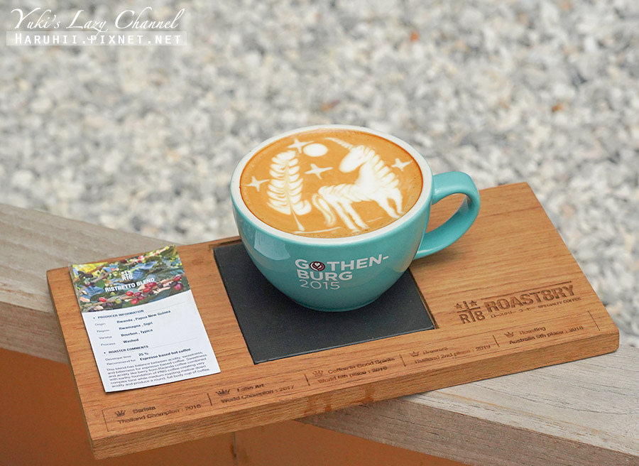 【清邁】Roast8ry Coffee Flagship Store，世界拉花冠軍咖啡師親自拉花「夢幻獨角獸拿鐵」 @Yuki&#039;s Lazy Channel