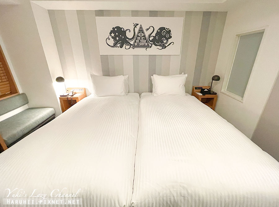 【梅田住宿】Umedaholic Hotel 梅田霍利克飯店，時髦雙床房，梅田站步行9分 @Yuki&#039;s Lazy Channel
